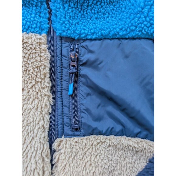 H&M Sherpa boy jacket fleece size 8/10 year old blue - Picture 2 of 7